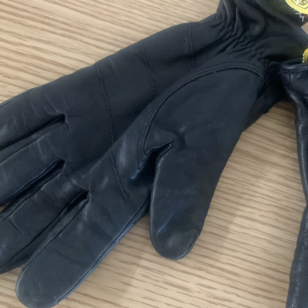 Wilson's Leather Black Leather Lined Women's Winter Gloves Size Small - Picture 6 of 10